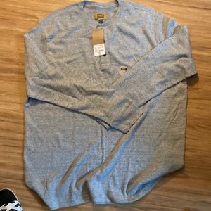 FOUNDRY grey casual long sleeve shirt (brand new) (2xlt)